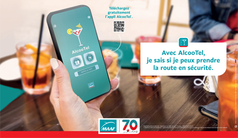 Application AlcooTel MAAF permet d’estimer son taux d’alcool Prévention MAAF