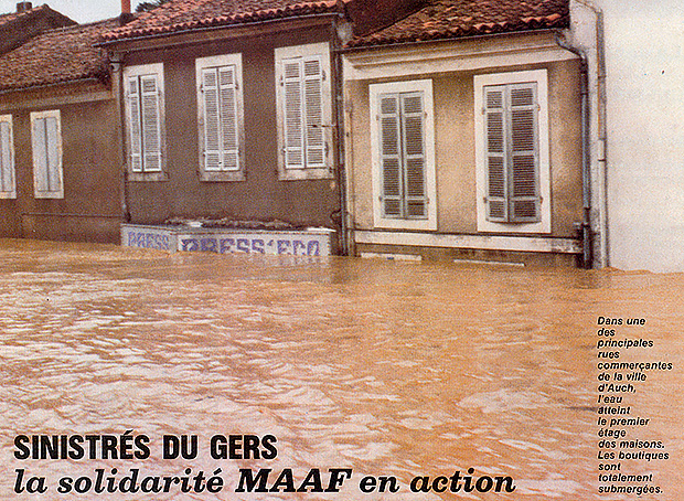 Fonds solidarité sociétaires MAAF sinistrés Gers 1978