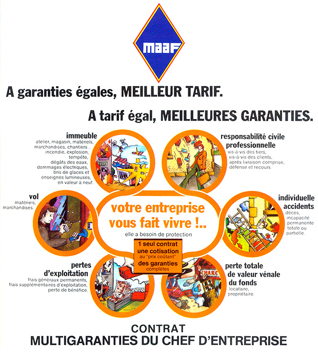 Contrat multigaranties chef d’entreprise MAAF 1970