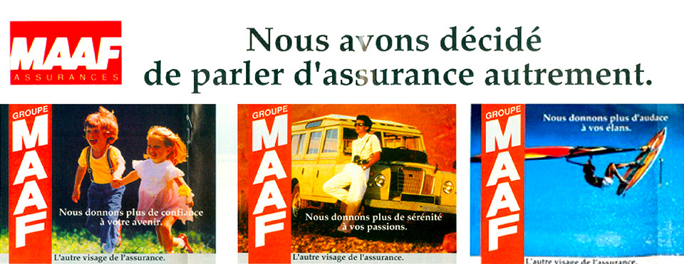 campagne publicité MAAF assurances 1988