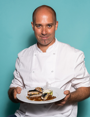 Portrait de Christophe Armani, cuisinier restaurateur