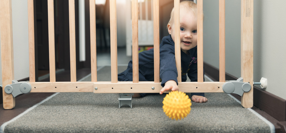 Barrière rétractable pour bébé et animaux domestiques,base en